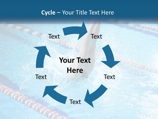 A Man Swimming In A Swimming Pool Powerpoint Template PowerPoint Template