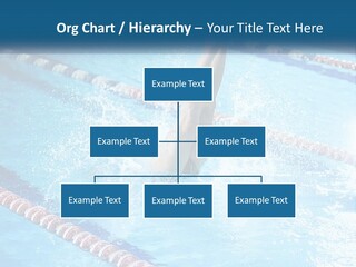 A Man Swimming In A Swimming Pool Powerpoint Template PowerPoint Template