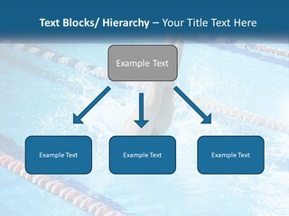 A Man Swimming In A Swimming Pool Powerpoint Template PowerPoint Template