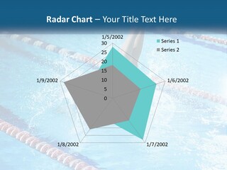 A Man Swimming In A Swimming Pool Powerpoint Template PowerPoint Template