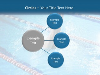 A Man Swimming In A Swimming Pool Powerpoint Template PowerPoint Template