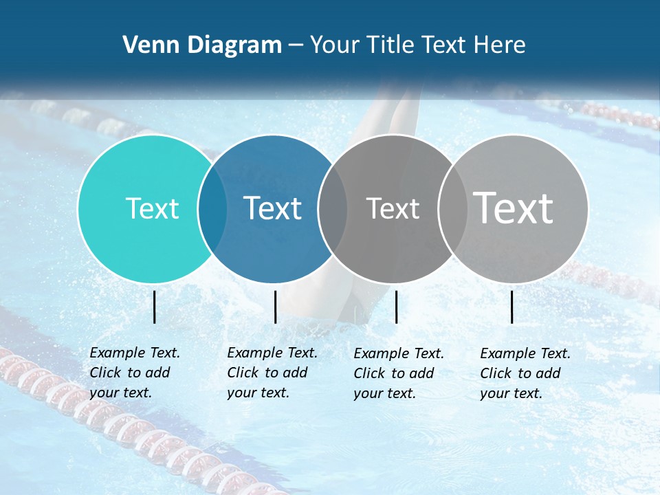 A Man Swimming In A Swimming Pool Powerpoint Template PowerPoint Template