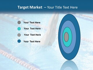 A Man Swimming In A Swimming Pool Powerpoint Template PowerPoint Template
