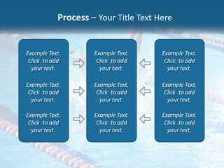 A Man Swimming In A Swimming Pool Powerpoint Template PowerPoint Template