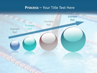 A Man Swimming In A Swimming Pool Powerpoint Template PowerPoint Template