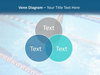 A Man Swimming In A Swimming Pool Powerpoint Template PowerPoint Template