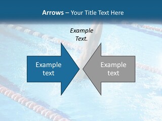 A Man Swimming In A Swimming Pool Powerpoint Template PowerPoint Template