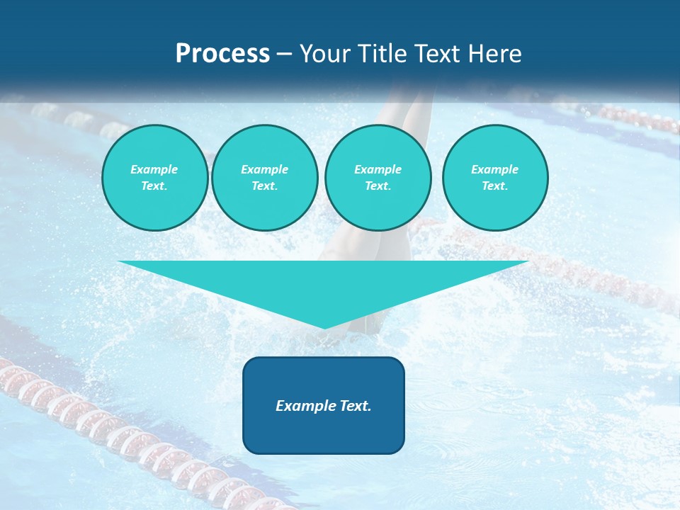A Man Swimming In A Swimming Pool Powerpoint Template PowerPoint Template