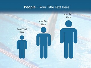 A Man Swimming In A Swimming Pool Powerpoint Template PowerPoint Template