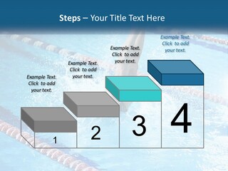 A Man Swimming In A Swimming Pool Powerpoint Template PowerPoint Template
