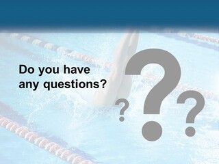 A Man Swimming In A Swimming Pool Powerpoint Template PowerPoint Template
