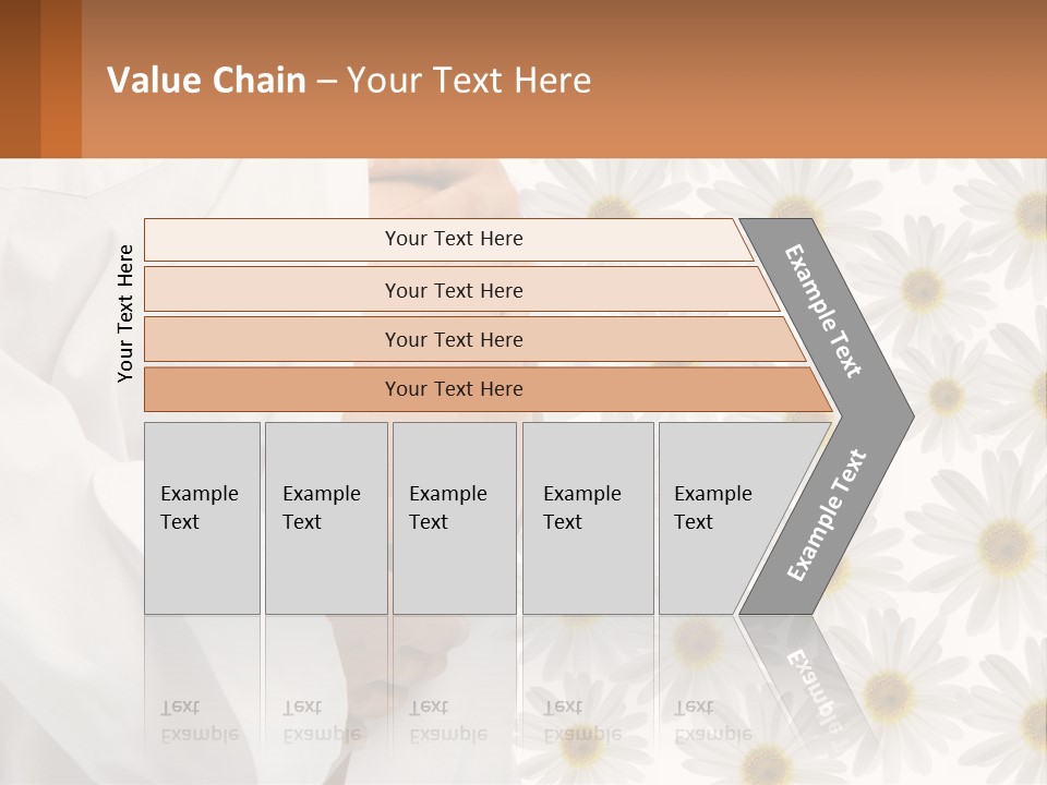 A Pregnant Woman Holding Her Belly With Daisies In The Background PowerPoint Template