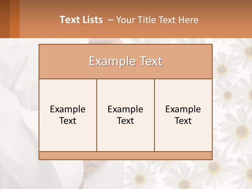 A Pregnant Woman Holding Her Belly With Daisies In The Background PowerPoint Template