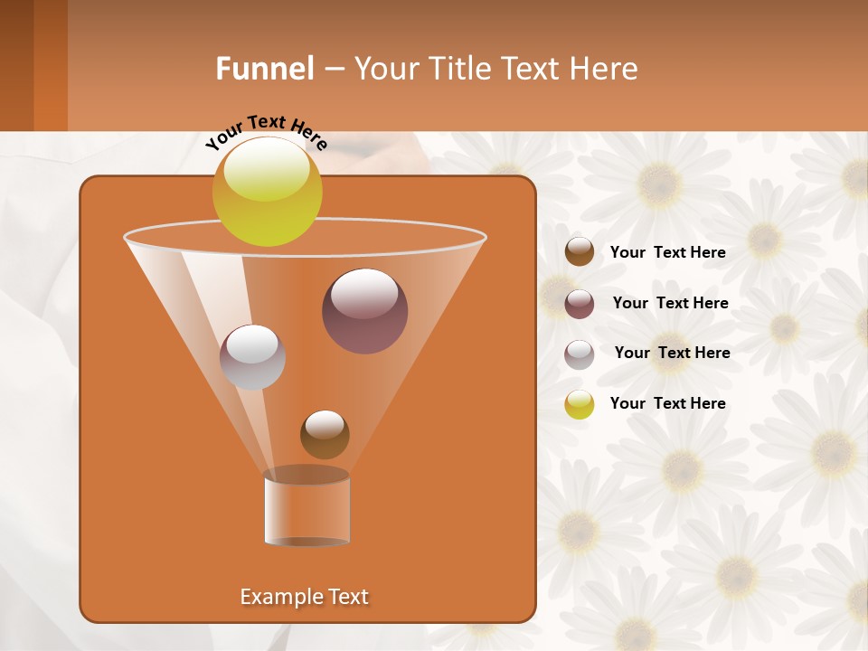 A Pregnant Woman Holding Her Belly With Daisies In The Background PowerPoint Template