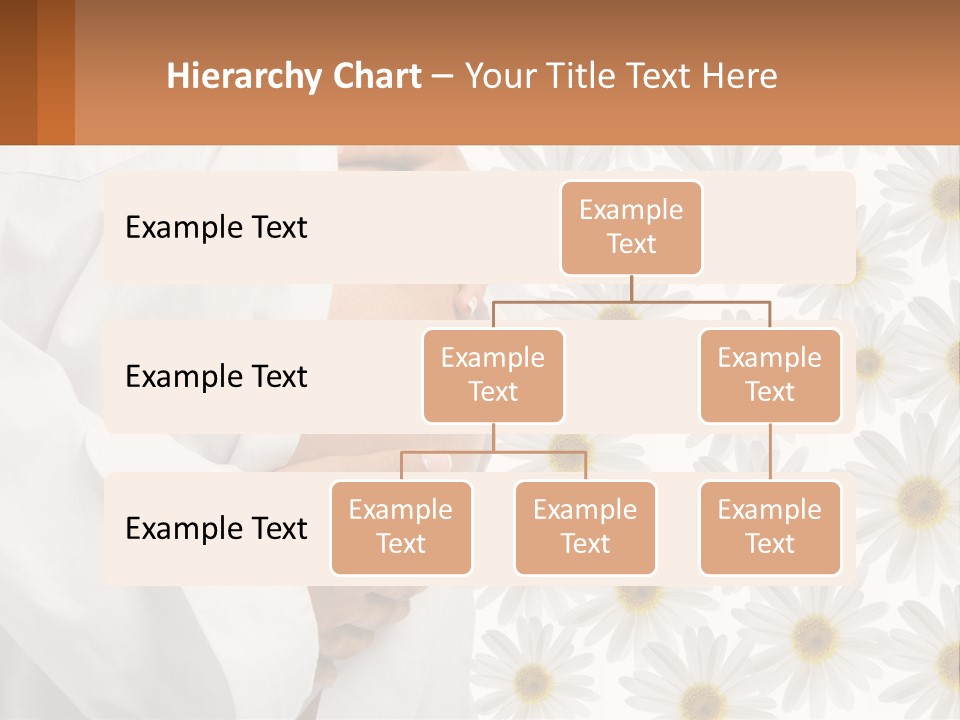 A Pregnant Woman Holding Her Belly With Daisies In The Background PowerPoint Template
