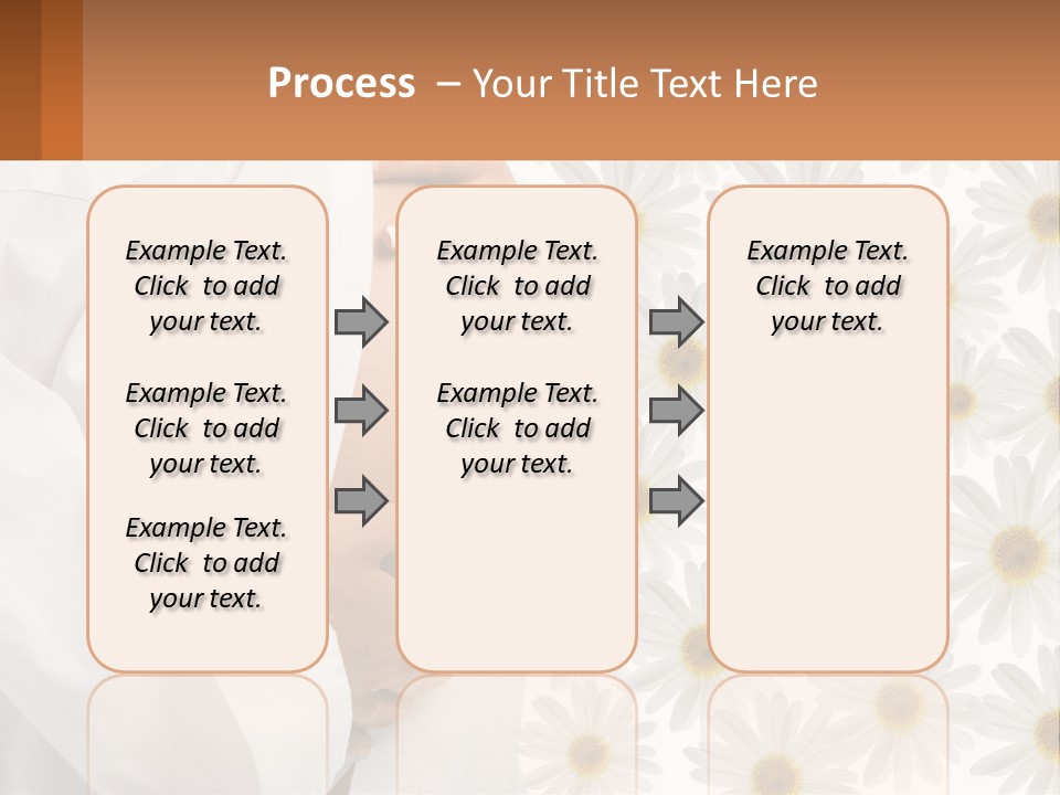 A Pregnant Woman Holding Her Belly With Daisies In The Background PowerPoint Template