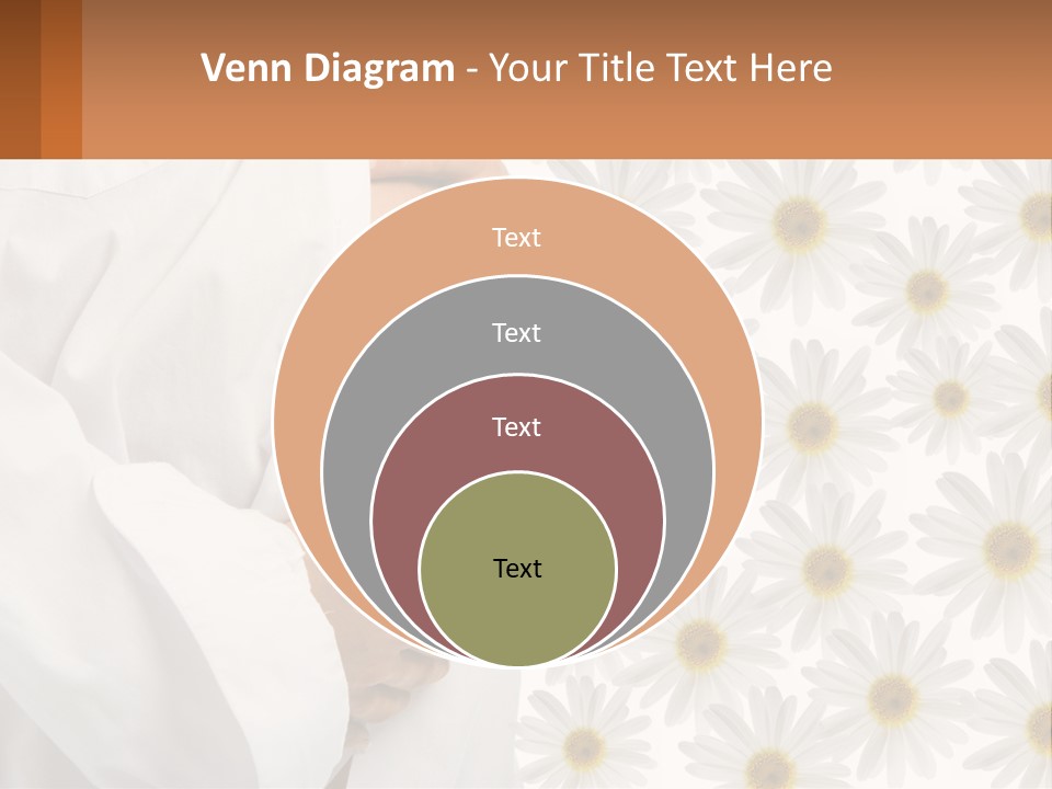 A Pregnant Woman Holding Her Belly With Daisies In The Background PowerPoint Template