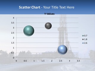 A Drilling Rig In The Middle Of A Snowy Field PowerPoint Template