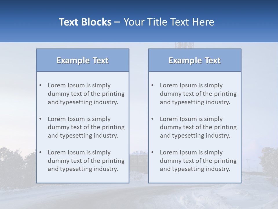 A Drilling Rig In The Middle Of A Snowy Field PowerPoint Template