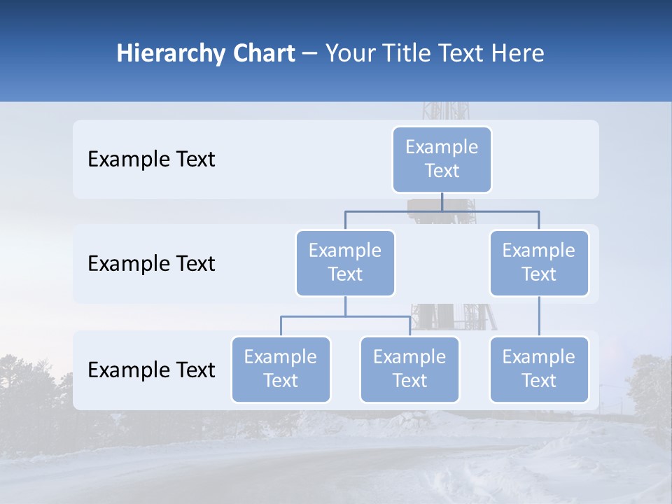 A Drilling Rig In The Middle Of A Snowy Field PowerPoint Template
