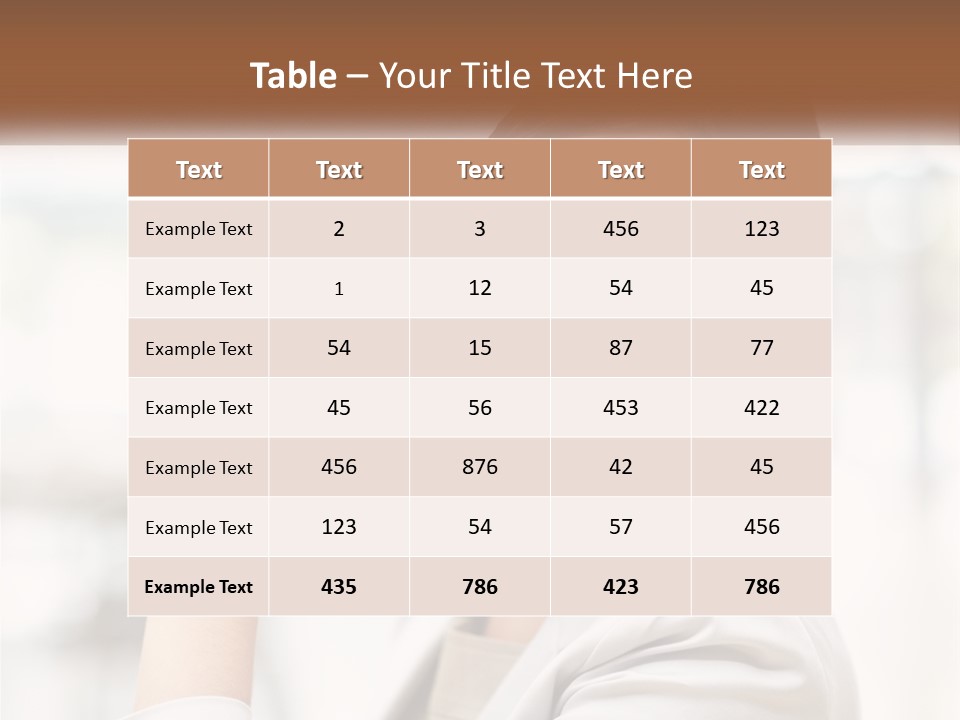 A Woman In A White Shirt Is Smiling PowerPoint Template