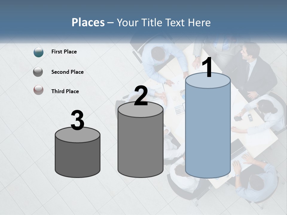 A Group Of People Sitting Around A Table PowerPoint Template