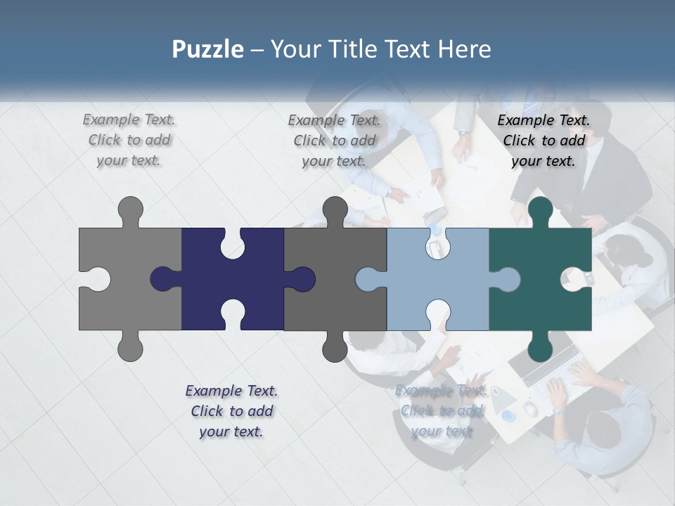 A Group Of People Sitting Around A Table PowerPoint Template