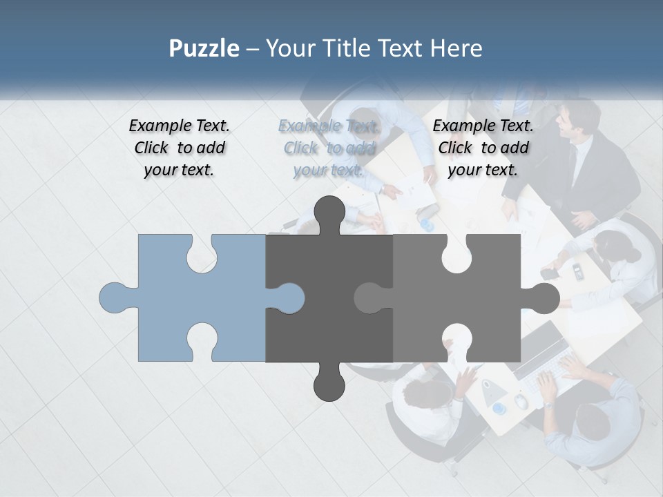 A Group Of People Sitting Around A Table PowerPoint Template