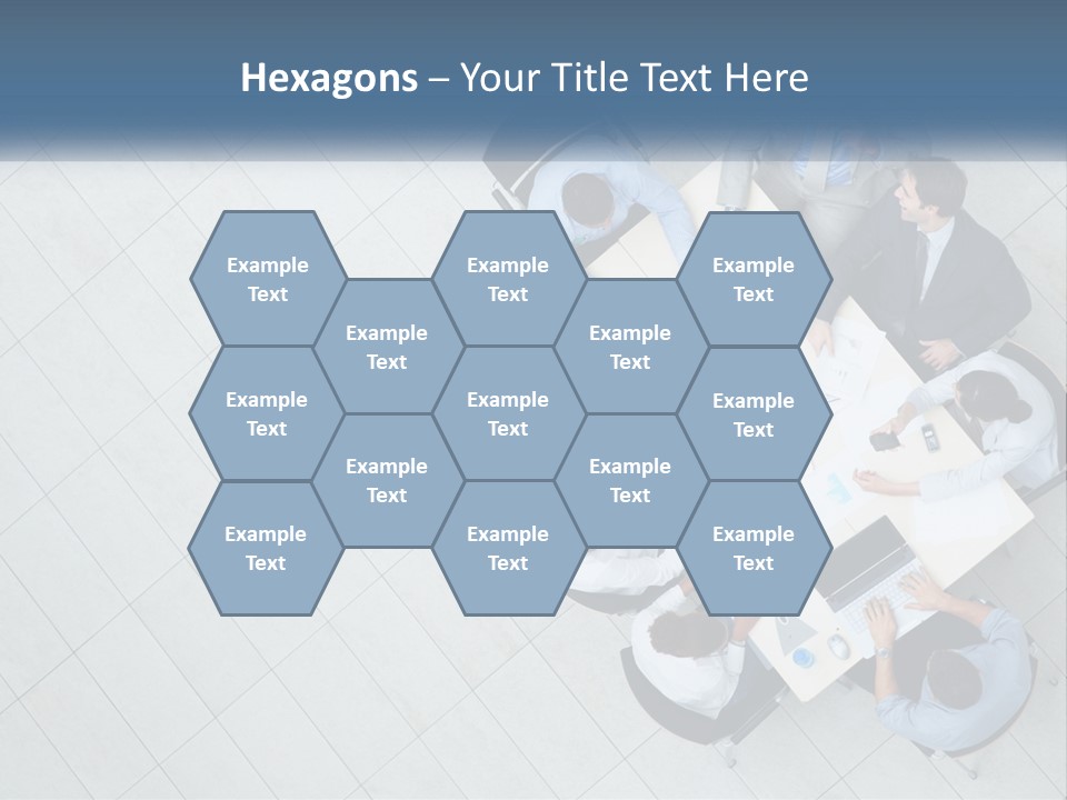 A Group Of People Sitting Around A Table PowerPoint Template