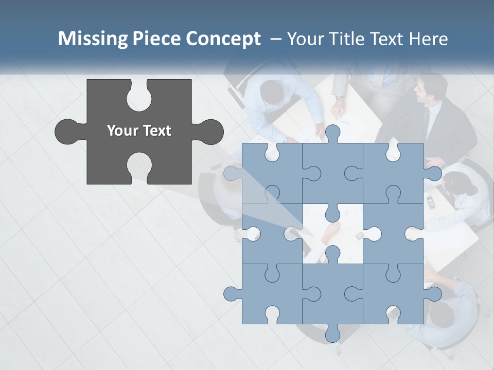 A Group Of People Sitting Around A Table PowerPoint Template