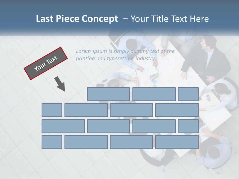 A Group Of People Sitting Around A Table PowerPoint Template