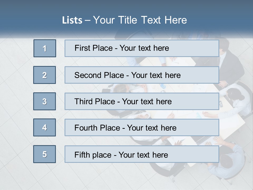 A Group Of People Sitting Around A Table PowerPoint Template