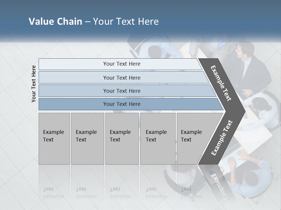 A Group Of People Sitting Around A Table PowerPoint Template