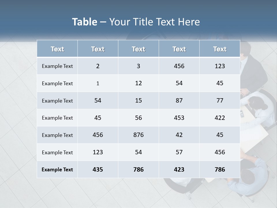 A Group Of People Sitting Around A Table PowerPoint Template
