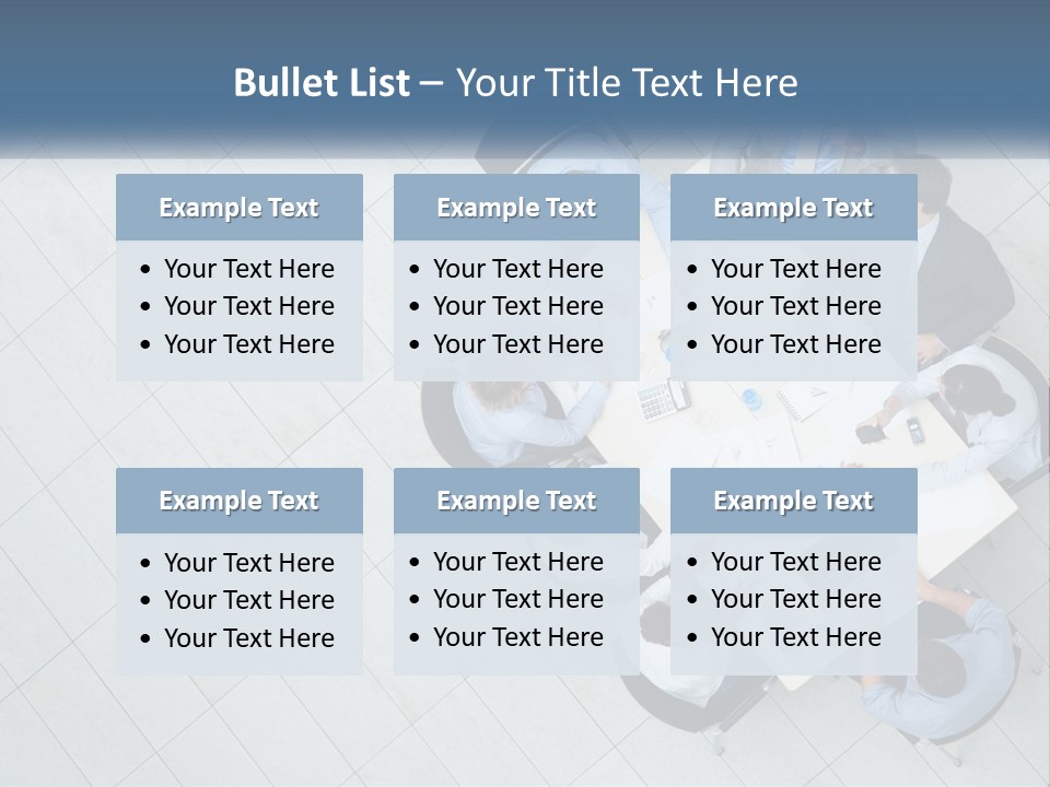 A Group Of People Sitting Around A Table PowerPoint Template