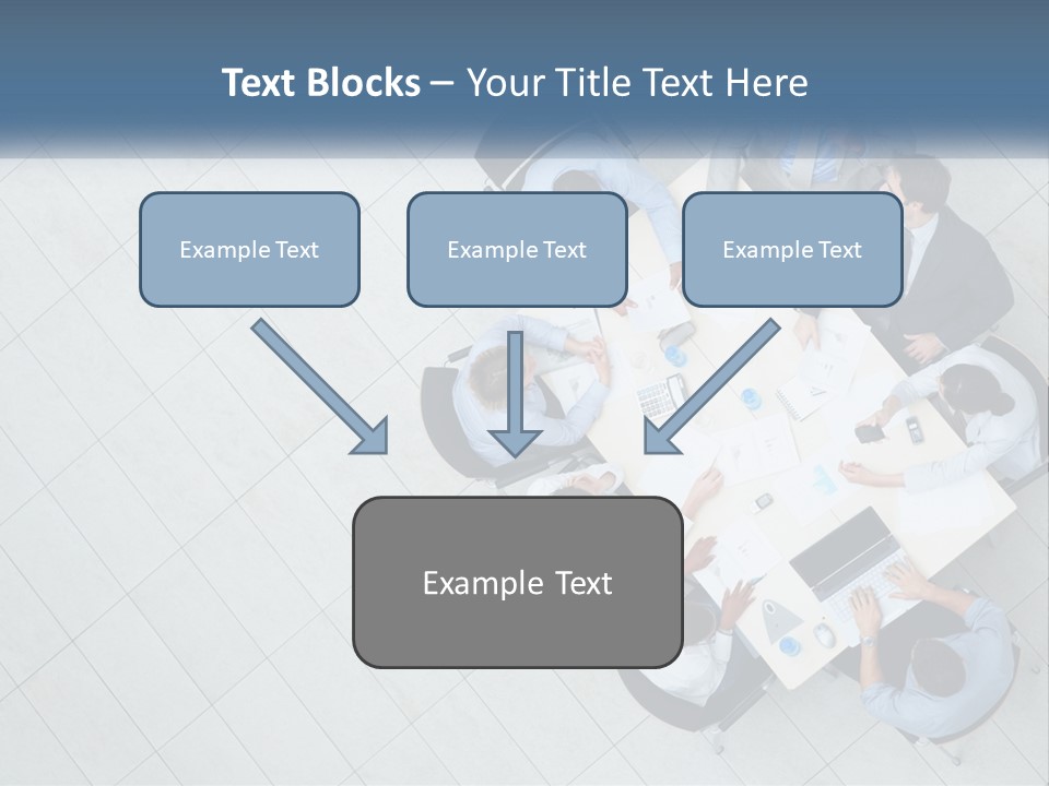 A Group Of People Sitting Around A Table PowerPoint Template