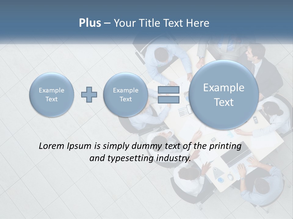A Group Of People Sitting Around A Table PowerPoint Template