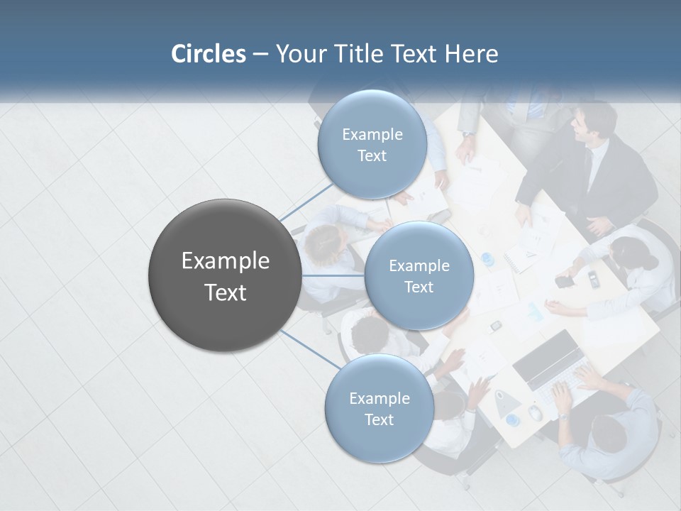A Group Of People Sitting Around A Table PowerPoint Template