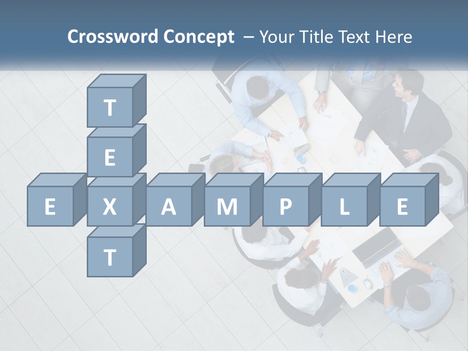 A Group Of People Sitting Around A Table PowerPoint Template