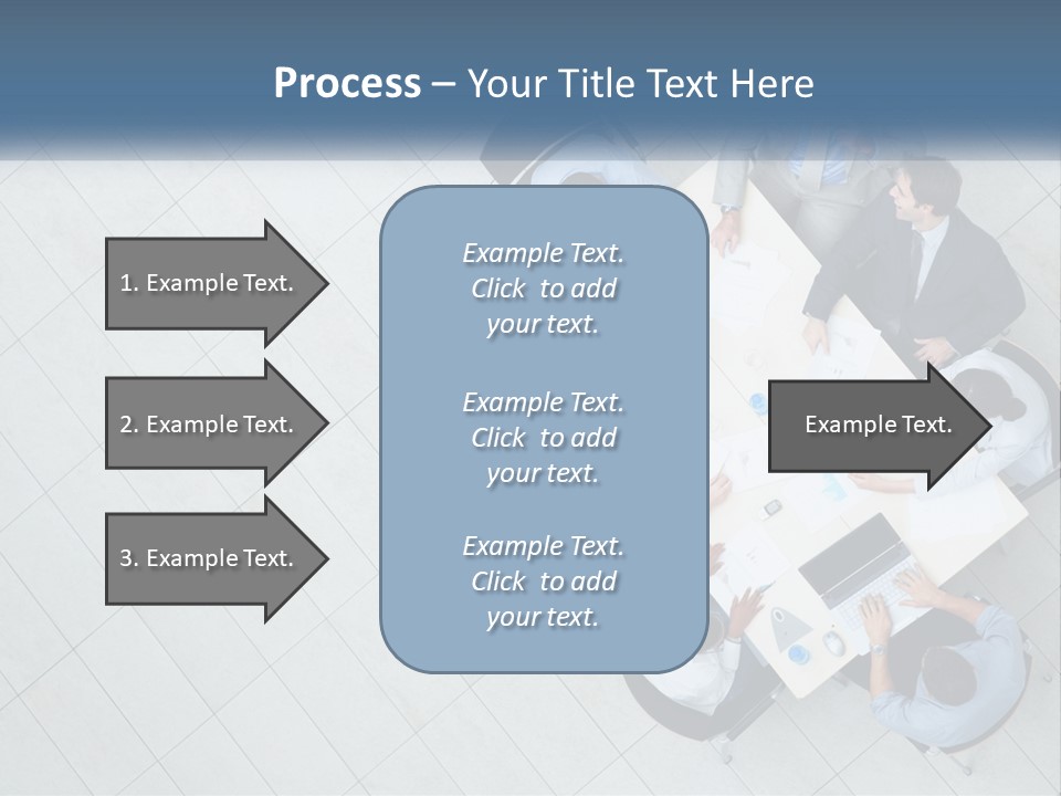 A Group Of People Sitting Around A Table PowerPoint Template