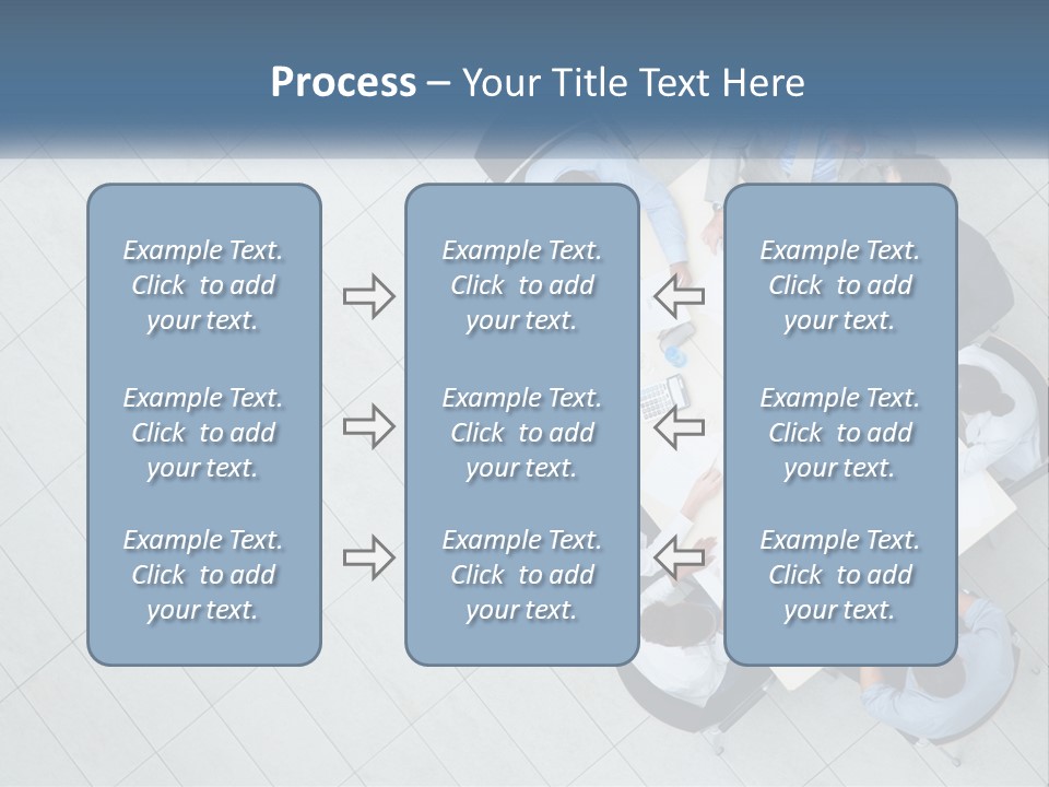 A Group Of People Sitting Around A Table PowerPoint Template