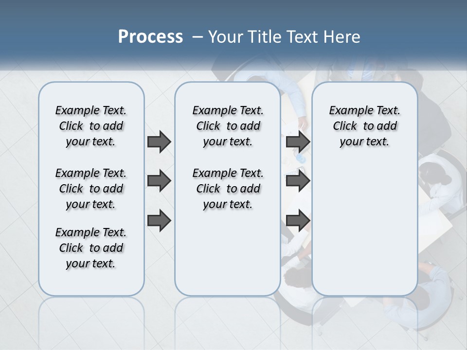 A Group Of People Sitting Around A Table PowerPoint Template