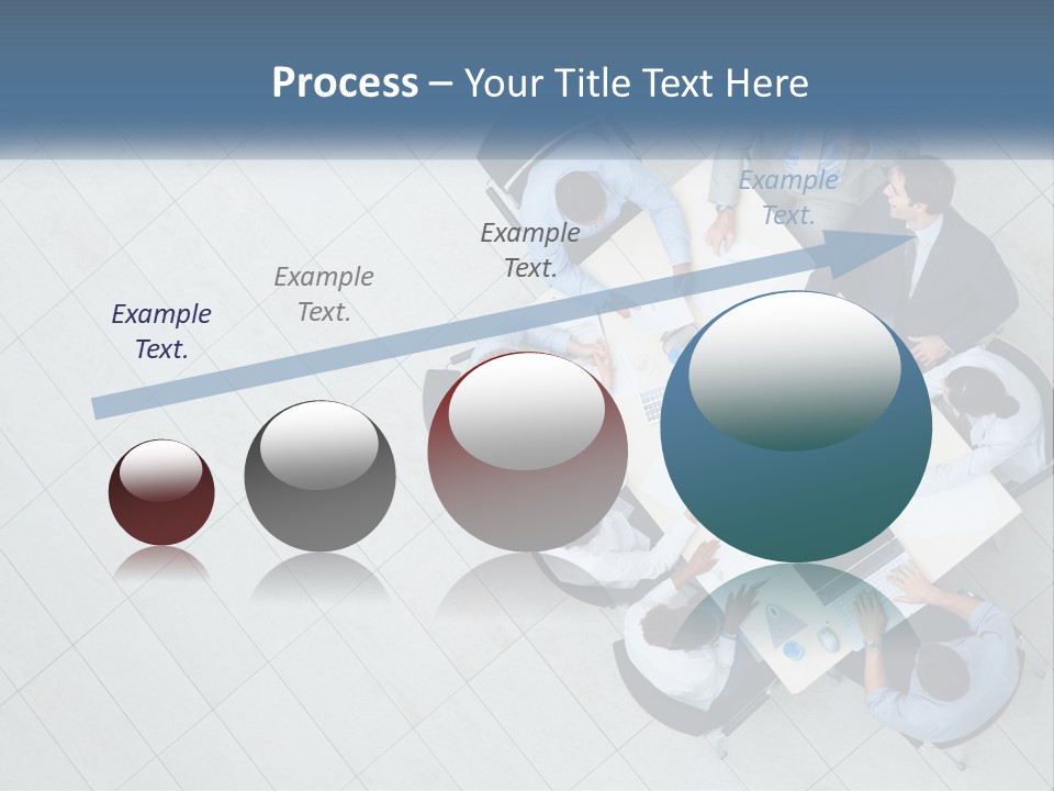 A Group Of People Sitting Around A Table PowerPoint Template
