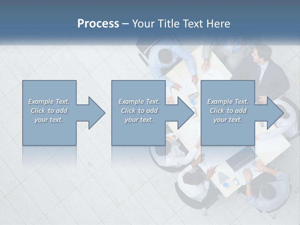A Group Of People Sitting Around A Table PowerPoint Template