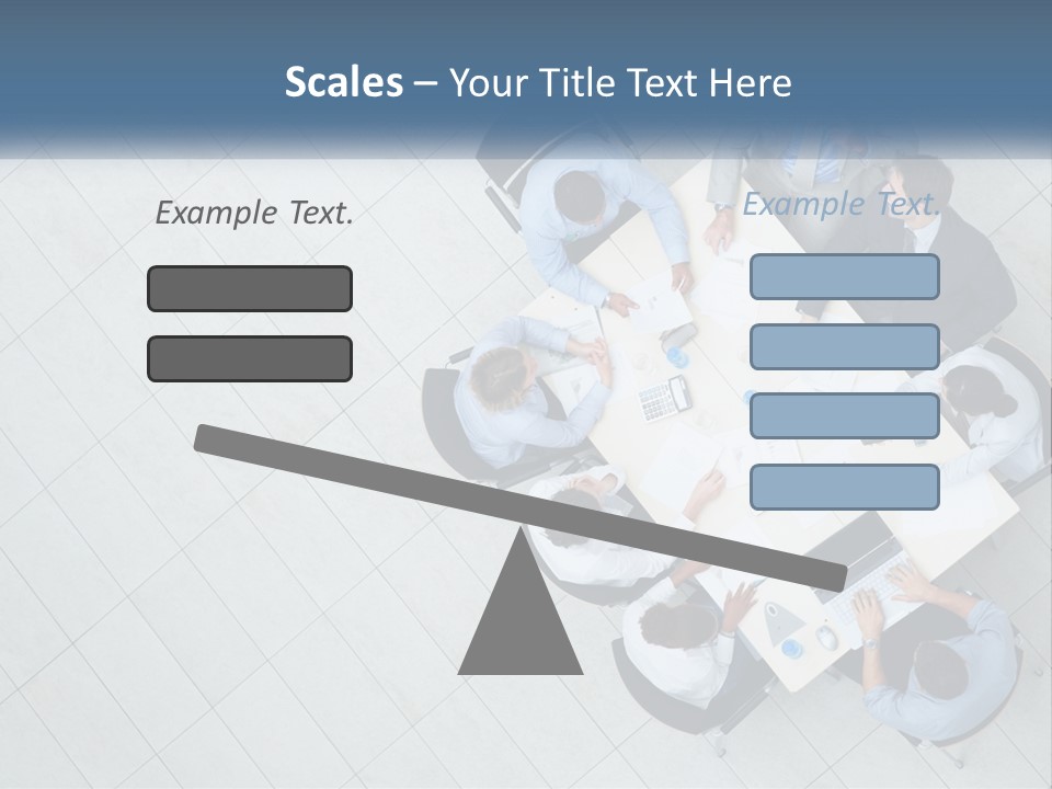 A Group Of People Sitting Around A Table PowerPoint Template