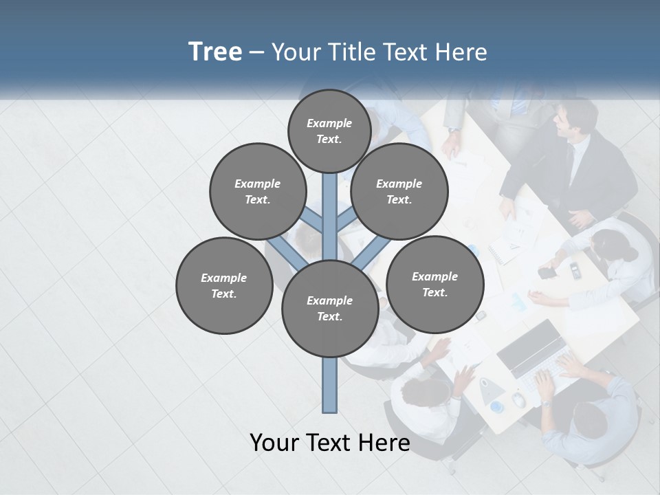 A Group Of People Sitting Around A Table PowerPoint Template