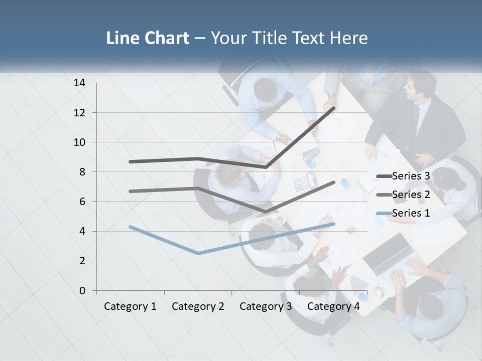 A Group Of People Sitting Around A Table PowerPoint Template