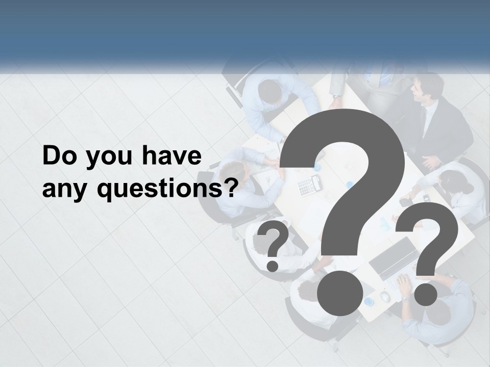 A Group Of People Sitting Around A Table PowerPoint Template