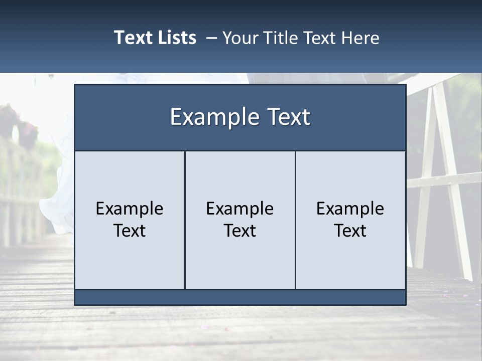 A Bride And Groom Walking Across A Bridge PowerPoint Template
