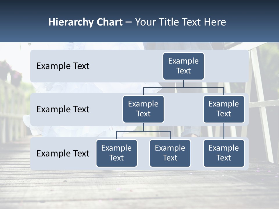 A Bride And Groom Walking Across A Bridge PowerPoint Template